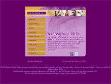 Tablet Screenshot of benbenjamin.com